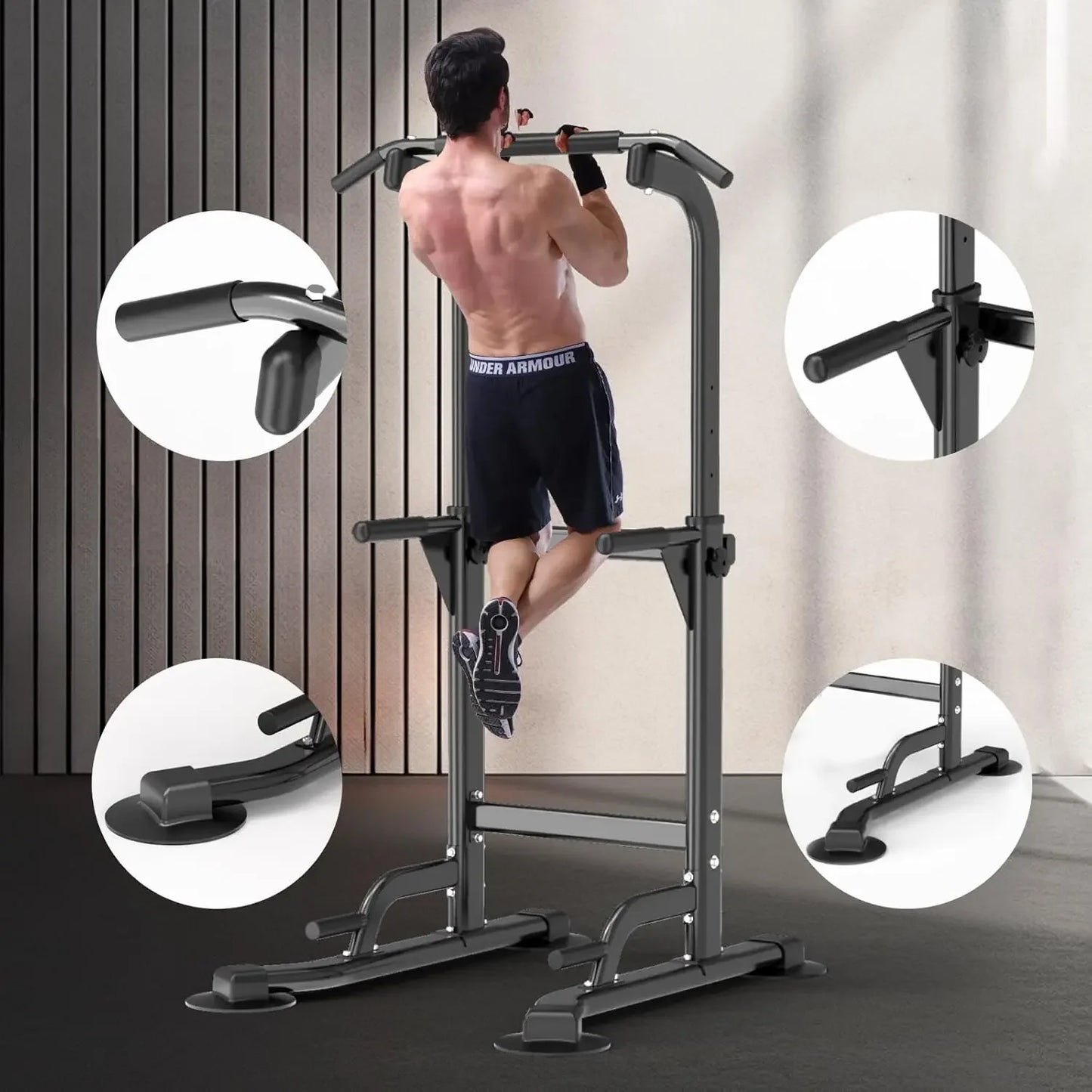 Power Tower Pull Up Dip Bar For Home Gym Multi-Functional adjustable .