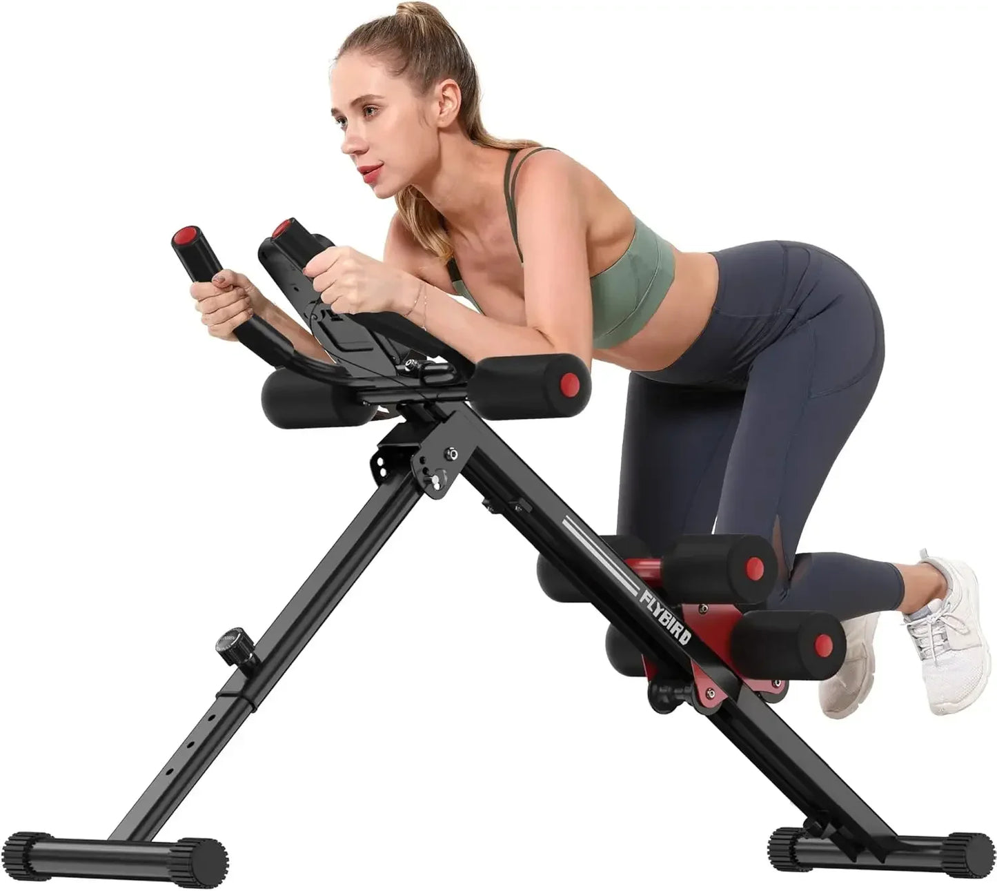 Workout Equipment, Adjustable Ab Machine Full Body Workout for Home Gym, Strength Training Exercise Equipment for Bod